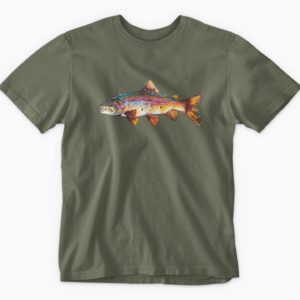 Colorful Trout Graphic Unisex Softstyle T-Shirt - Perfect for Fishing Enthusiasts