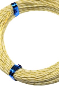 Ivory/Sage/Ivory Image of a silk fly line laying on a white background