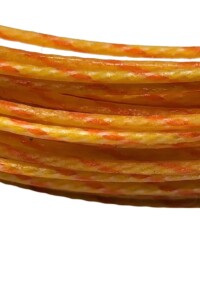 Mango/Coral/Mango Image of a warmly colored silk fly line