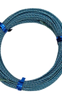 Med Blue/Sky Blue/Med Blue Image of a silk fly line on a white background