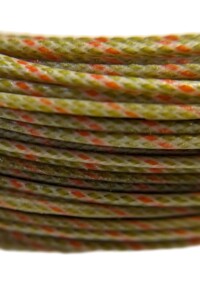 Sage/Coral/Sage Image of a silk fly line on a white background