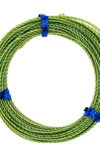 Yellow/Olive/Yellow Image of a brightly colored fly line, coiled up